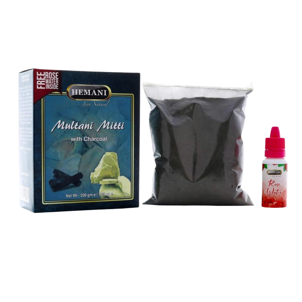 Hemani Multani Mitti with Charcoal Powder 200gm Set of 01