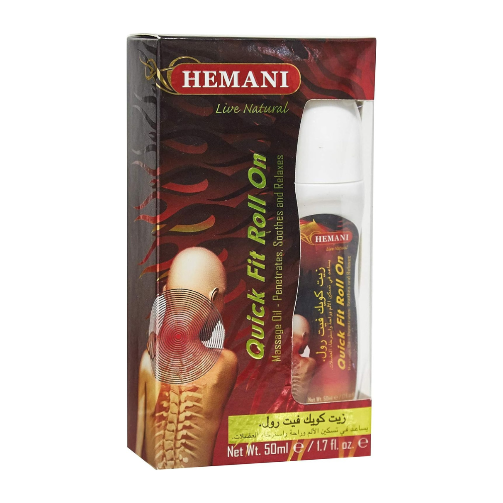 Hemani Roll On Massage Oil Quick Fit 50ml Set of 01