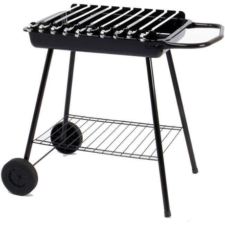 Paradiso Charcoal BBQ Sheesh Trolley - Portable Outdoor Grill for Sheesh Kebabs & BBQ