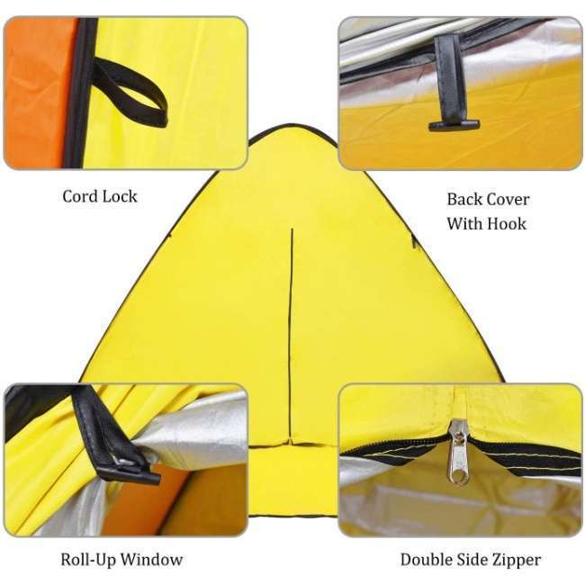 Paradiso Auto Beach Shelter - Instant Pop-Up Sun Tent