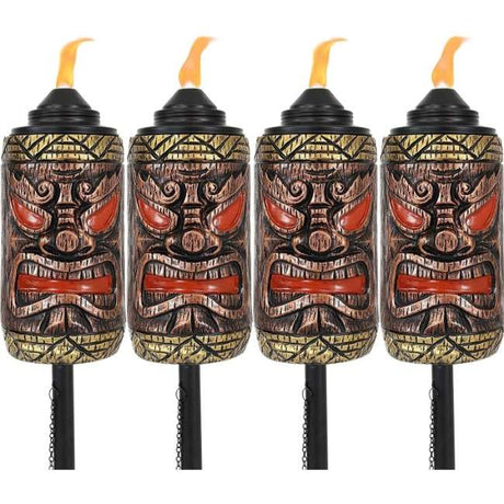 Paradiso Outdoor Hawaii Torch 150 cm - Decorative Bamboo Tiki Torch for Garden & Patio Ambiance
