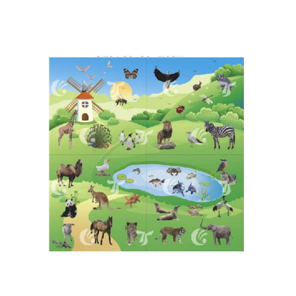 BYFT Animal Play Mat Foam For Kids