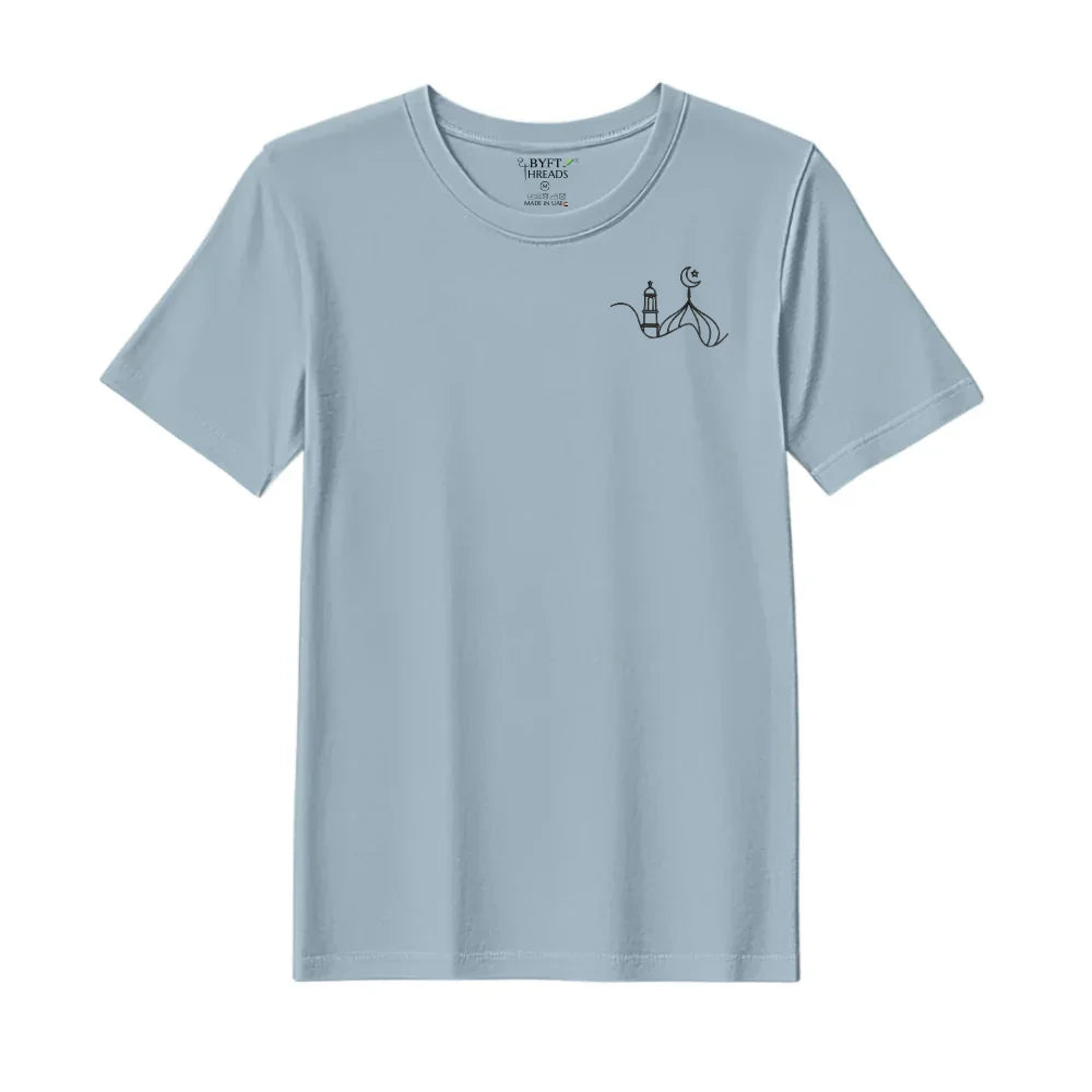 BYFT Threads Embroidered For You T-Shirt - Crescent Dome Elegance Designed