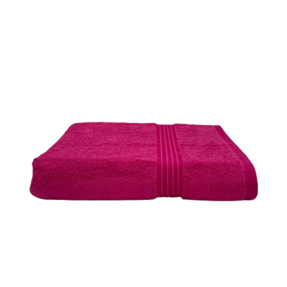 BYFT001905 HOME ESSENTIALS Bath Towel Fuschia Pink Set of 1