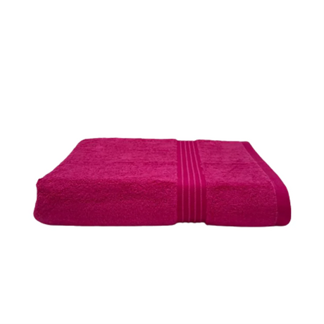 BYFT001905 HOME ESSENTIALS Bath Towel Fuschia Pink Set of 1