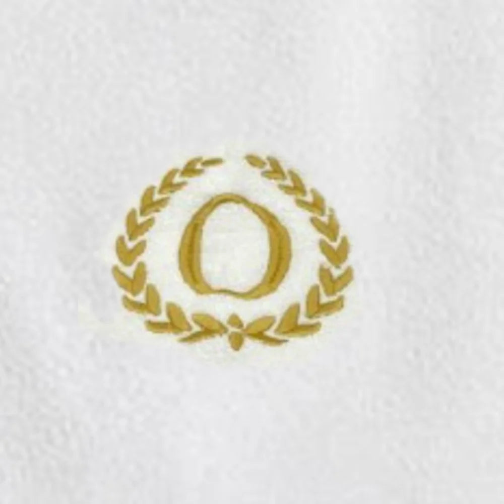 BYFT Embroidered For You Towel Monogrammed Gold Thread Pure Cotton Personalised Initial / Letter / Alphabet Perfect For Gifting