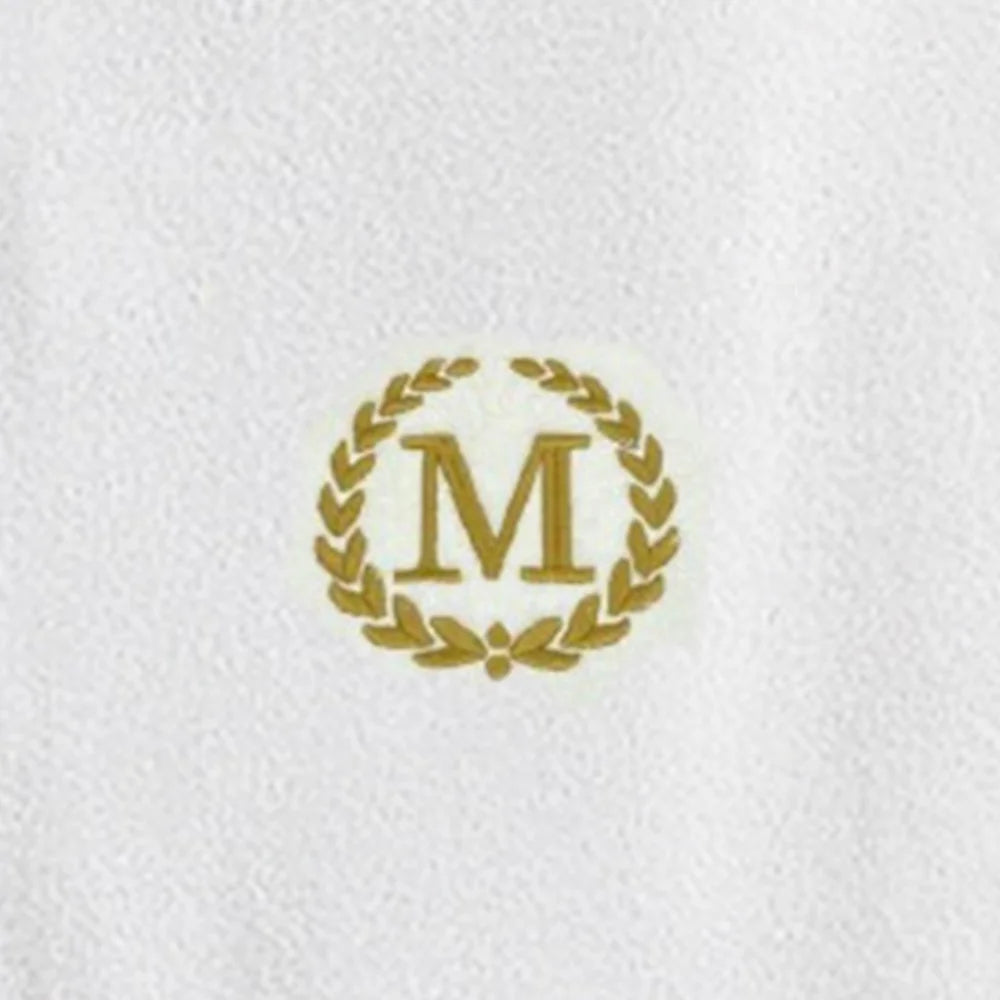 BYFT Embroidered For You Towel Monogrammed Gold Thread Pure Cotton Personalised Initial / Letter / Alphabet Perfect For Gifting