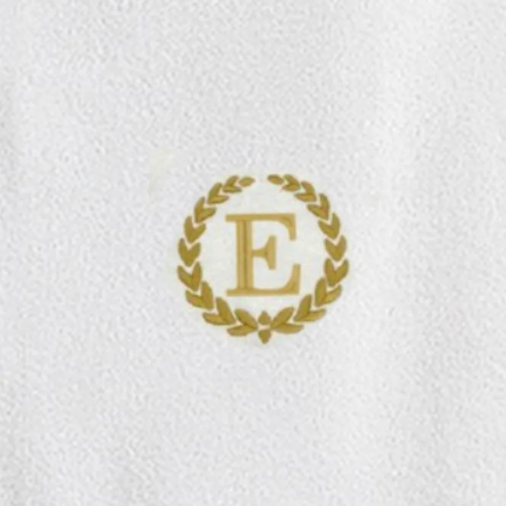 BYFT Embroidered For You Towel Monogrammed Gold Thread Pure Cotton Personalised Initial / Letter / Alphabet Perfect For Gifting