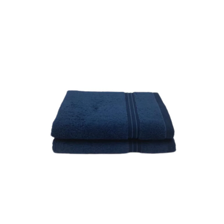 BYFT003081 HOME ESSENTIALS Hand Towel Navy Blue Set of 2