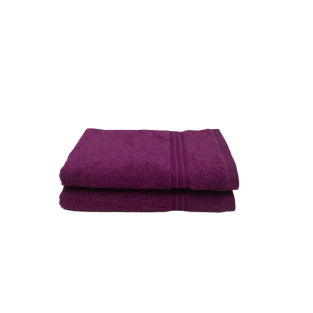 BYFT003082 HOME ESSENTIALS Hand Towel Purple Set of