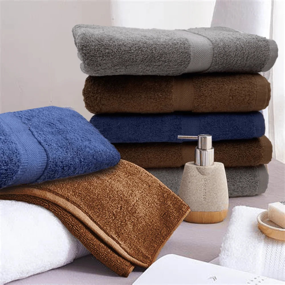 BYFT Camellia Towel Set 100% Cotton With Diagonal Dobby, Highly Absorbent, Quick Dry Luxury Hotel Quality Bath Linen