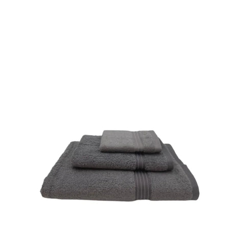 BYFT003172 HOME ESSENTIALS Face Hand Bath Towel Charcoal Set of 3