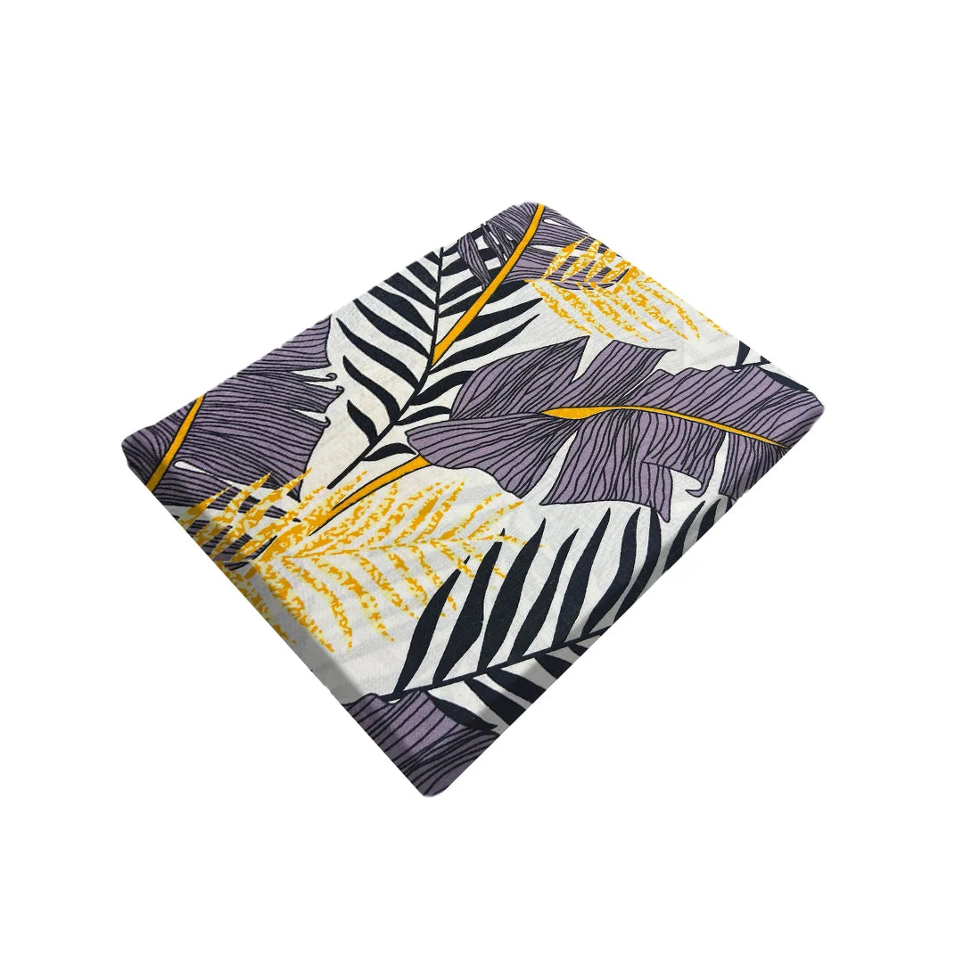 BYFT Orchard Luxury - Autumn Leaves Bed Sheet (150 x 230 Cm) with Pillow Case (50 x 75 Cm)| Polycotton, 144 TC, Soft & Luxurious Bed Linen