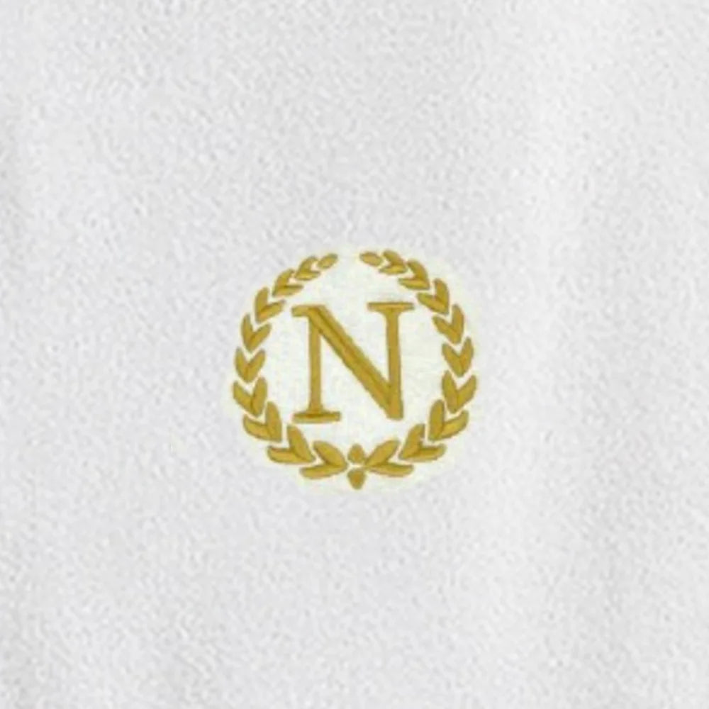 BYFT Embroidered For You Towel Monogrammed Gold Thread Pure Cotton Personalised Initial / Letter / Alphabet Perfect For Gifting