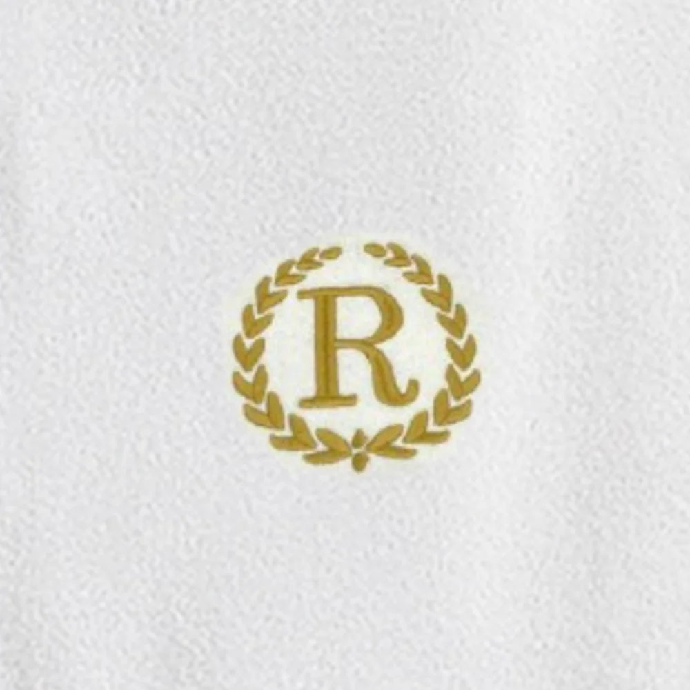 BYFT Embroidered For You Towel Monogrammed Gold Thread Pure Cotton Personalised Initial / Letter / Alphabet Perfect For Gifting