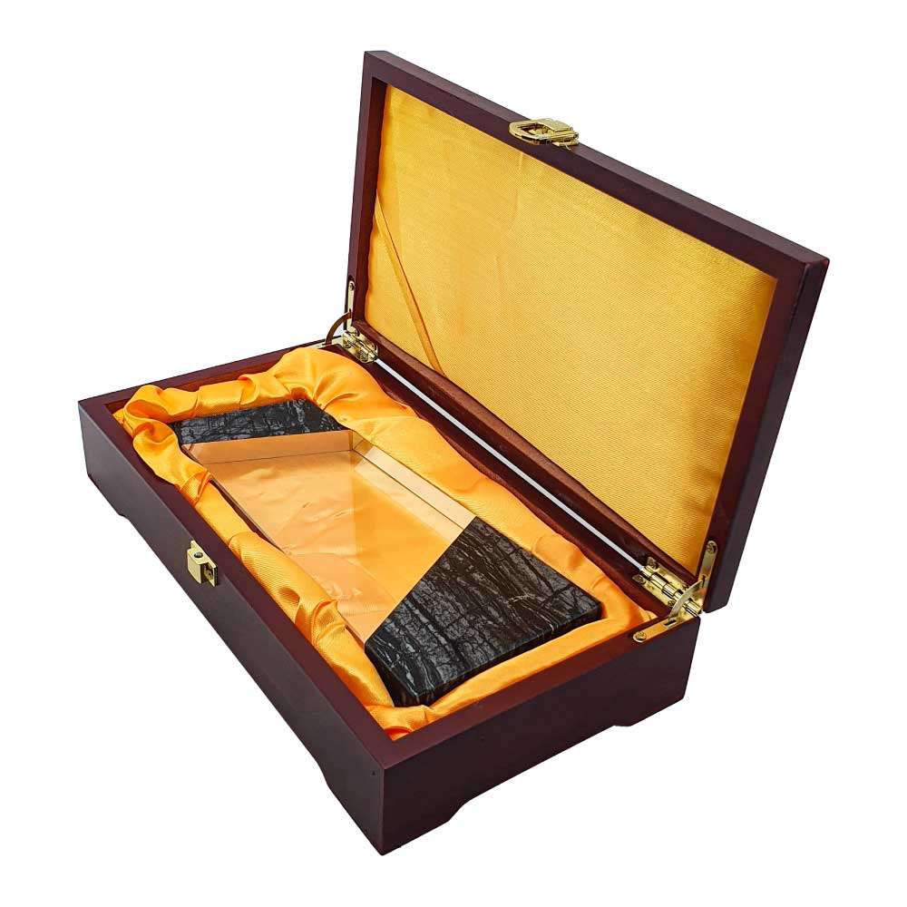 BYFT004203 Crystal and Marble Awards Transparent and Green Set of 1 C.jpg