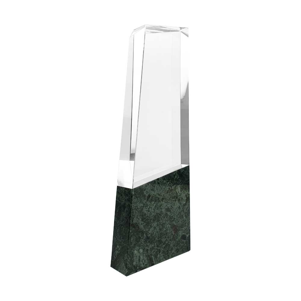 BYFT004204 Crystal and Marble Awards Transparent and Green Set of 1.jpg