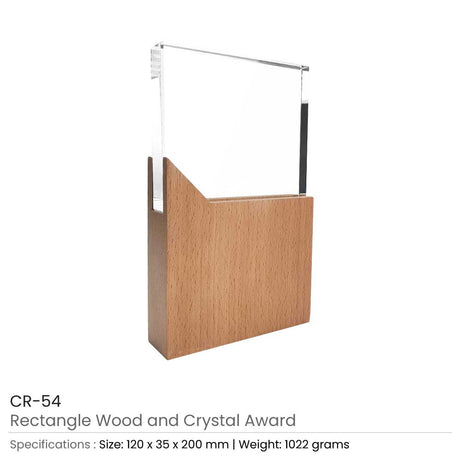 BYFT004206 Wood and Crystal Awards Transparent and Natural Wood Set of 1 A.jpg