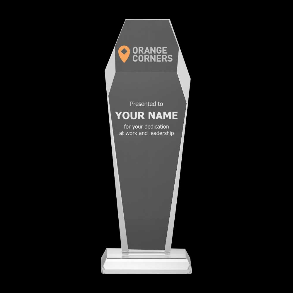 BYFT004211 Hexagon Shaped Crystal Awards Transparent Set of 1 B.jpg