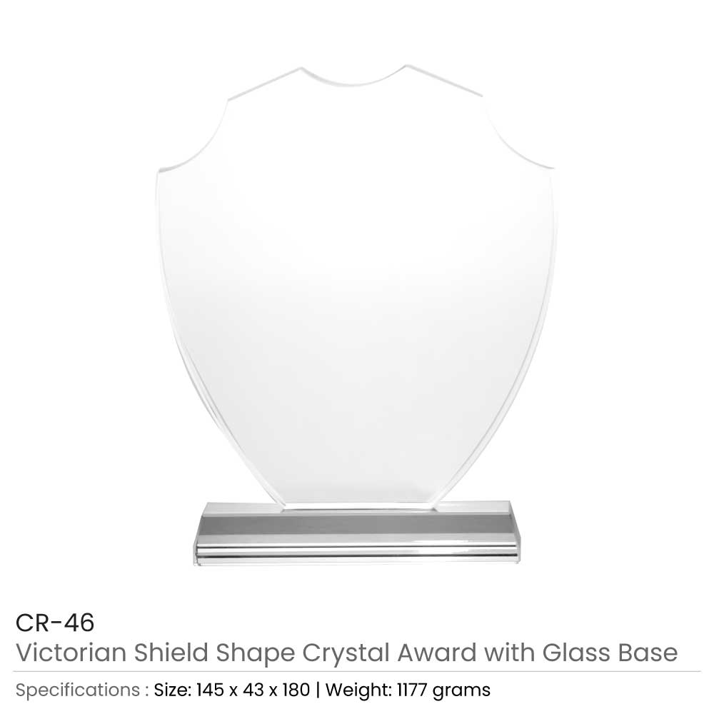 BYFT004215 Victorian Shield Crystal Awards Transparent Set of 1 A.jpg