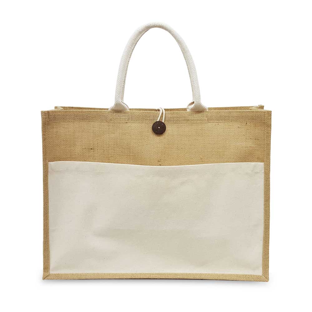 BYFT004220 Jute Bag Beige With Cotton Pocket Set of 1 A.jpg