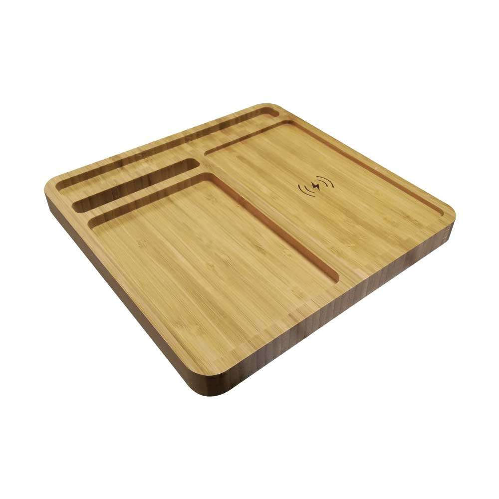 BYFT005675 Bamboo Wireless Charger Docking Station Natural Set of 1 A.jpg