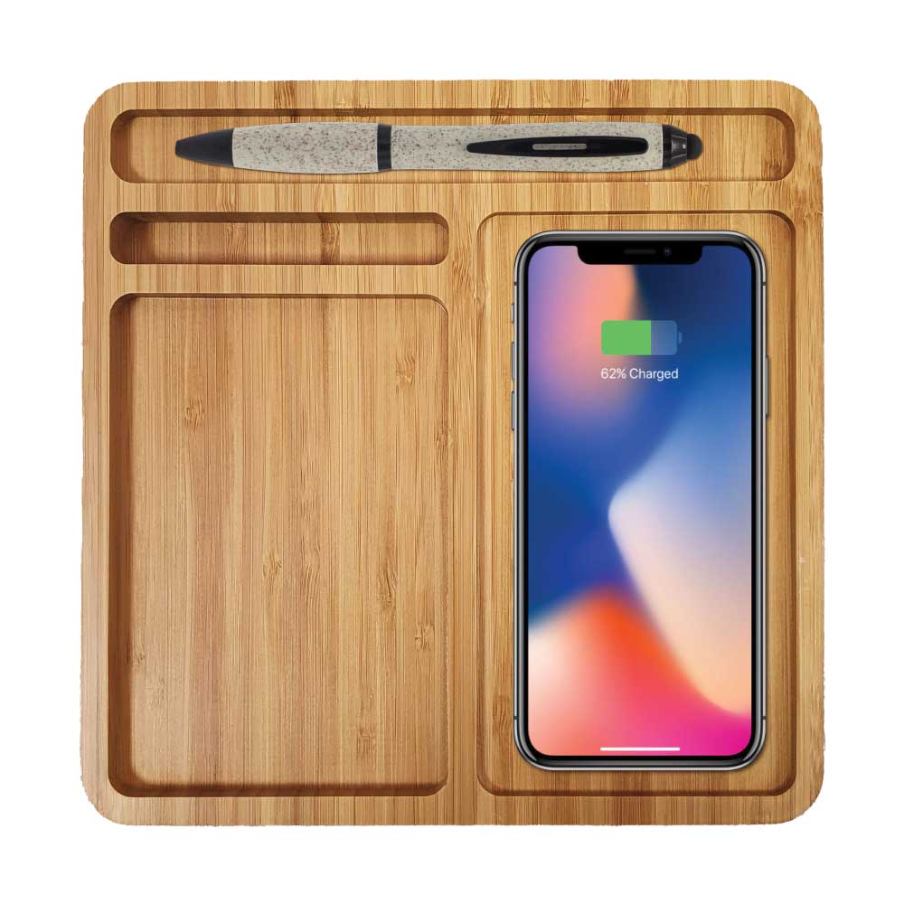 BYFT005675 Bamboo Wireless Charger Docking Station Natural Set of 1 C.jpg