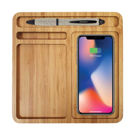BYFT005675 Bamboo Wireless Charger Docking Station Natural Set of 1 C.jpg