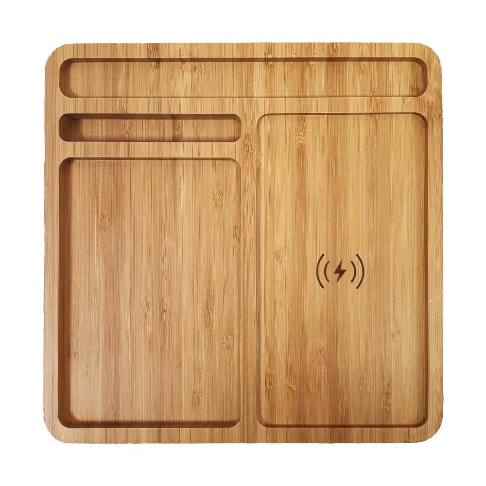BYFT005675 Bamboo Wireless Charger Docking Station Natural Set of 1.jpg
