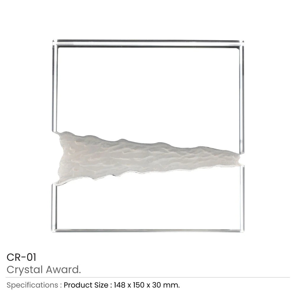 BYFT005770 BYFT Square Shaped Crystal Award Set of 01 CR 01.webp