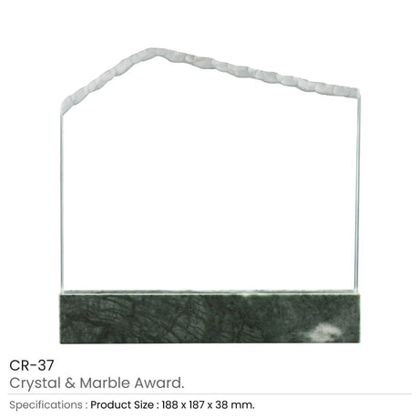 BYFT005771 BYFT Crystal and Marble Award Set of 01 CR 37.webp