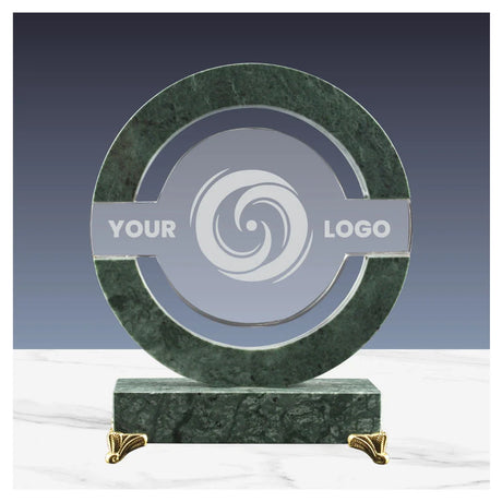 BYFT005775 BYFT Round Shaped Crystal and Marble Award Set of 01 CR 39 B.webp