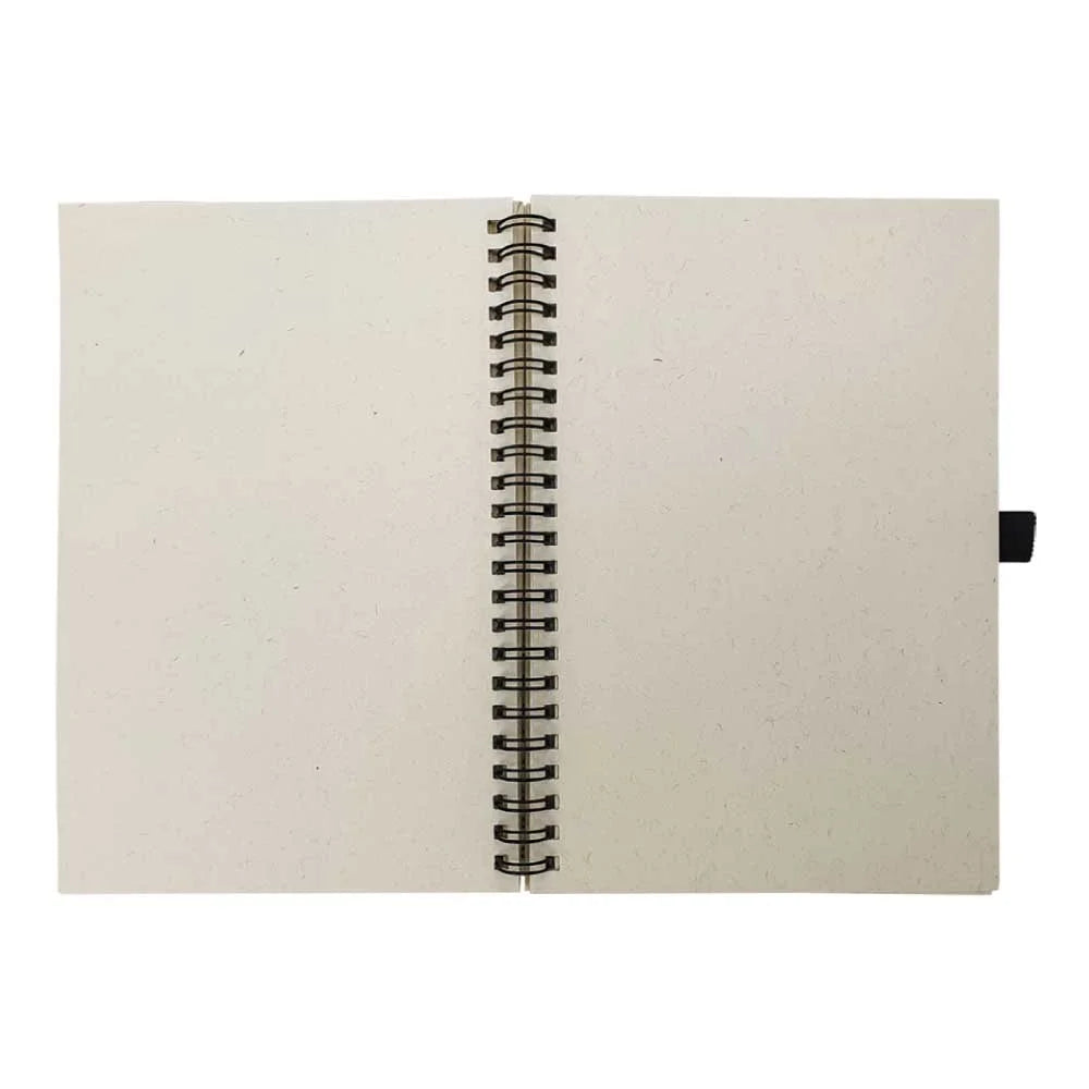 BYFT005784 BYFT A5 Dirty White Milk Paper Spiral Notebook 70 Sheet 80 Gsm Set of 01 RNP 13 B.webp