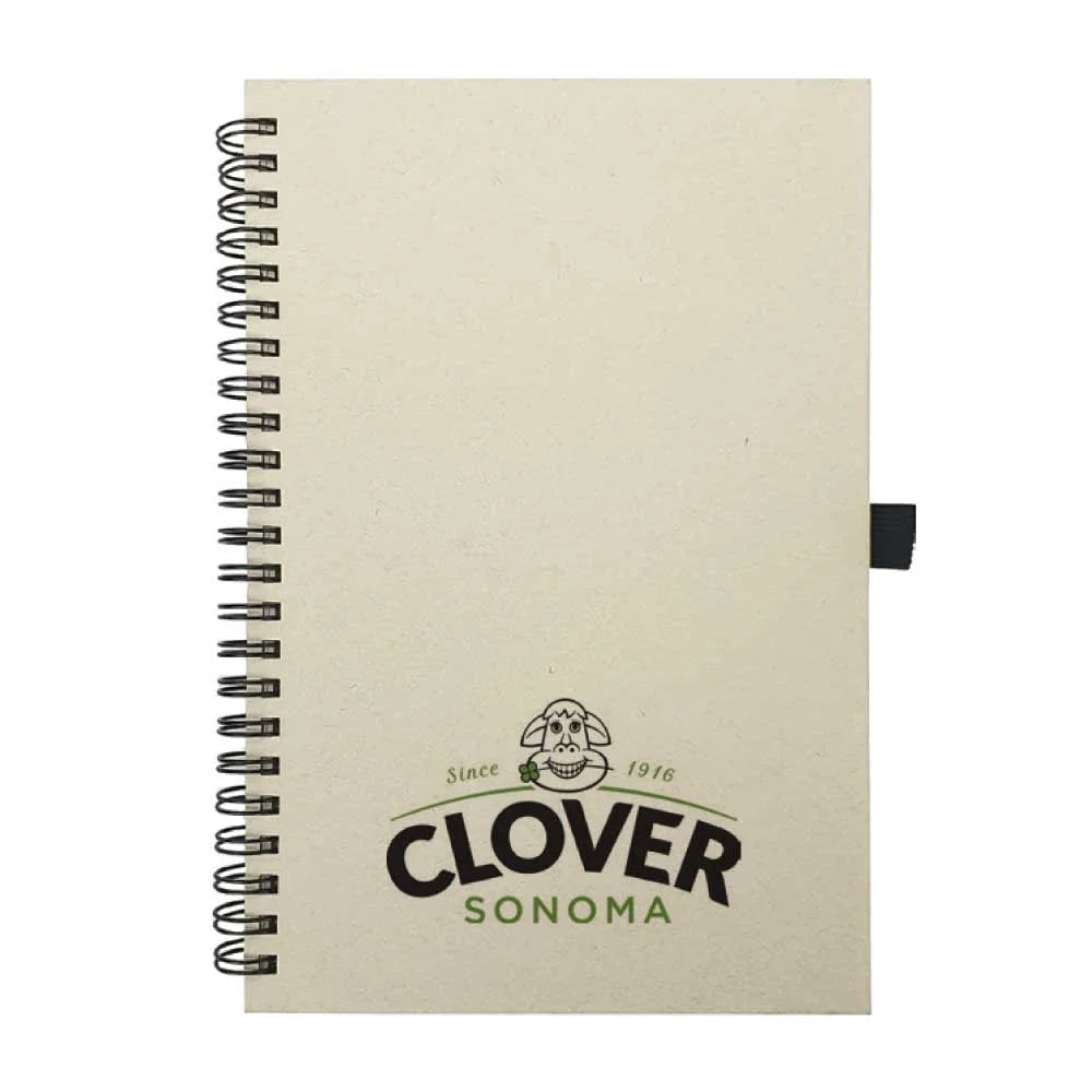 BYFT005784 BYFT A5 Dirty White Milk Paper Spiral Notebook 70 Sheet 80 Gsm Set of 01 RNP 13 C.webp