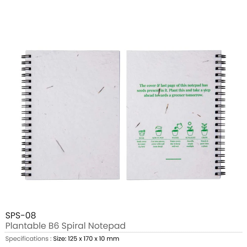 BYFT005800 BYFT B6 Plantable Spiral Notebook with Wild Flower Seed Set of 01 SPS 08.webp
