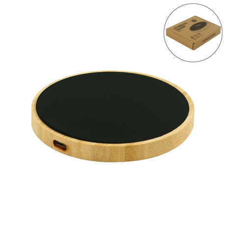 BYFT005811 BYFT Round Bamboo 15W Wireless Charger and Light Up Logo Set of 01 WCP L2 C.webp