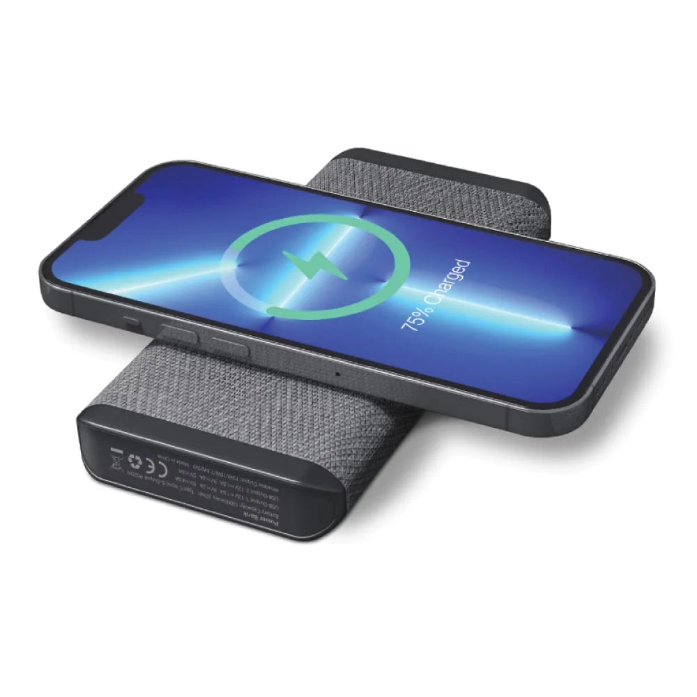 BYFT005827 BYFT Dorniel 10000 mAh Grey Wireless Powerbank with Light up Logo Set of 01 WPB L10K A.webp