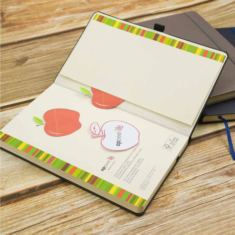 BYFT005832 BYFT A5 Appeel Grey PU Notebook with Elastic Band Pen Loop Bookmark Set of 01 MBAPP B.webp