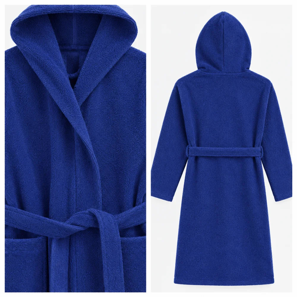 BYFT Daffodil Kids Hooded Bathrobe Luxury Cotton Soft, Absorbent, Quick-Dry