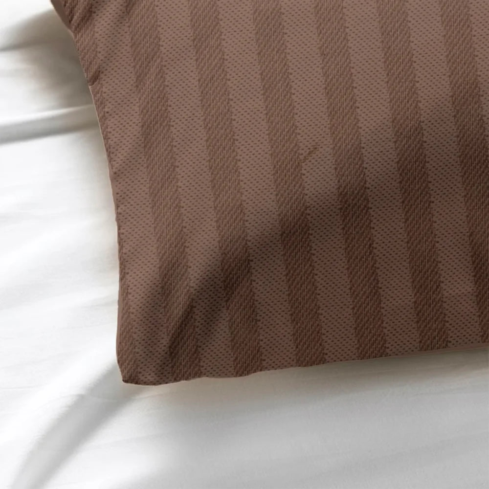 BYFT Tulip - Pillow Cover 1 Cm Satin Stripe| Cotton, 300 TC, Soft & Luxurious Bed Linen