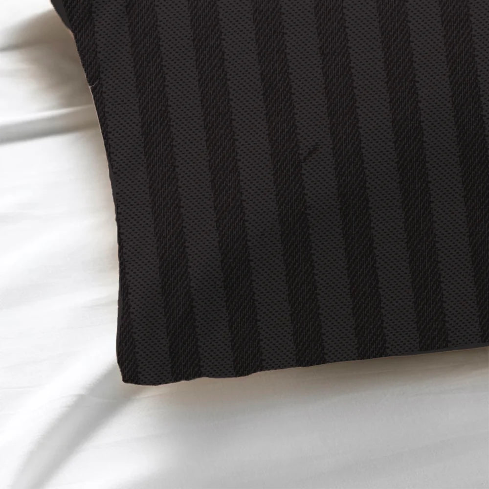 BYFT Tulip - Pillow Cover 1 Cm Satin Stripe| Cotton, 300 TC, Soft & Luxurious Bed Linen