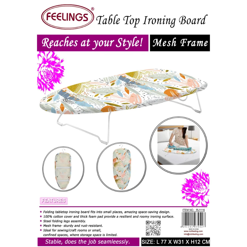 feelings table top ironing board mesh