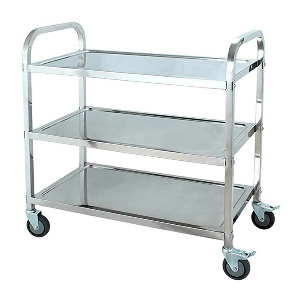 BYFT008280 AKC Dining Serveware Cart Small Silver Stainless Steel Set of 1.png