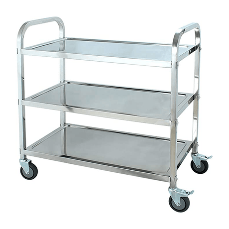 BYFT008280 AKC Dining Serveware Cart Small Silver Stainless Steel Set of 1.png
