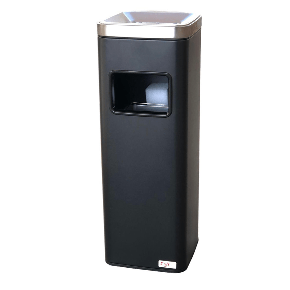 BYFT008332 AKC Ashtray Square Bin 30 Ltr Black Plastic Set of 1.png