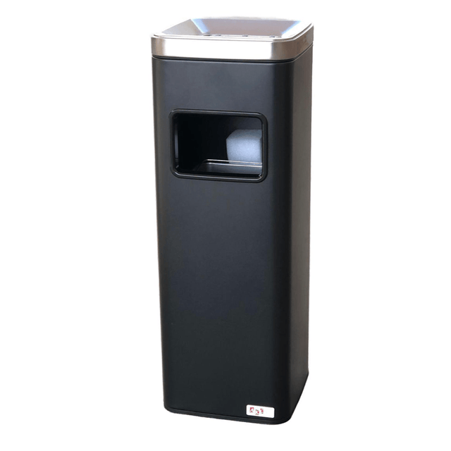 BYFT008332 AKC Ashtray Square Bin 30 Ltr Black Plastic Set of 1.png