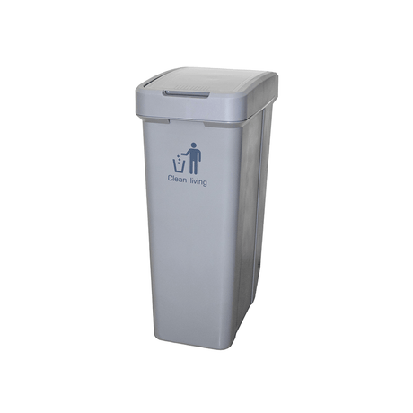 BYFT008376 AKC Plastic Trash Bin 45 Ltr Grey Set of 1.png
