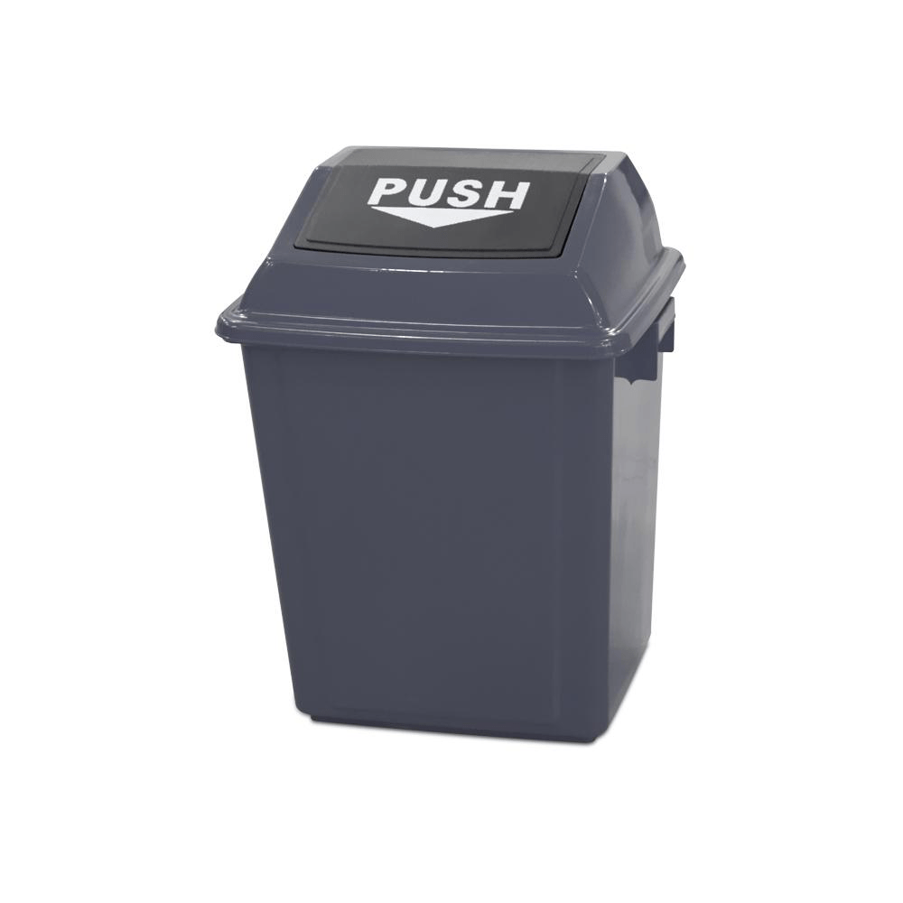 BYFT008441 AKC Quadrate Trash Bin 25 Ltr Grey Plastic Set of 1.png