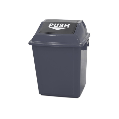 BYFT008441 AKC Quadrate Trash Bin 25 Ltr Grey Plastic Set of 1.png