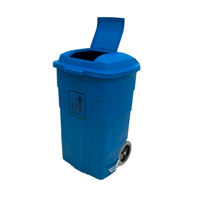 BYFT008445 AKC Trash Basket with Pedal 120 Ltr Blue Plastic Set of 1.png